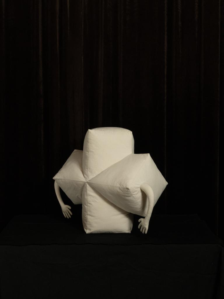 The Euclideans Cuboid Cross · 20’’ x 27’’ x 12’’ · Cotton, polyester · NY, USA · 2022