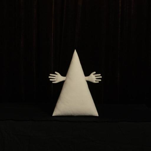 The Euclideans Tetrahedron · 16.5’’ x 12’’ x 9.5’’ · Cotton, polyester · NY, USA · 2022