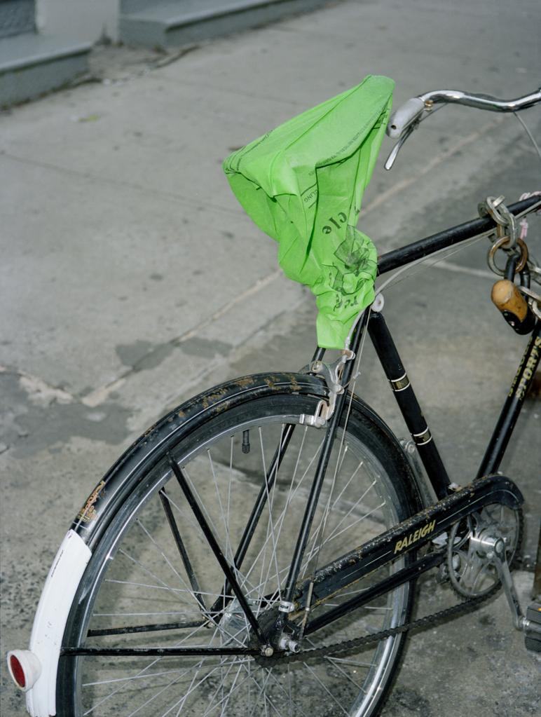 Portraits of Serious Life · 08 Green Seat Cover · 2022 · New York · Printed on Archive Photography Paper
