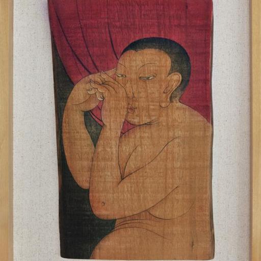 As It Is · Red Light 3 (《如是 · 红光》之三) · Rich Color Wooden Panel Painting(木板重彩) · 50x80cm · 2016