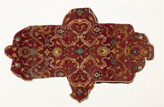 A Border Cartouche From One Of The Ardabil Medallion Carpets | Sam Fogg
