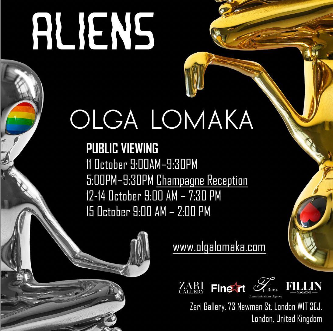 Aliens'' by artist Olga Lomaka  | Olga Lomaka | Zari Gallery