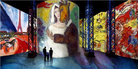 Chagall, Paris – New York | Marc Chagall | Atelier des Lumières