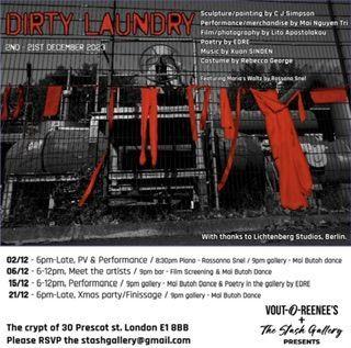 Dirty Laundry  | C J Simpson, Mai Nguyen Tri, Lito Apostolakou, EDRE | The Stash Gallery