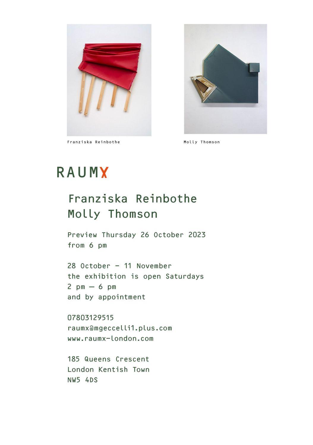 Molly Thomson and Franziska Reinbothe  | Molly Thomson, Franziska Reinbothe | RAUMX