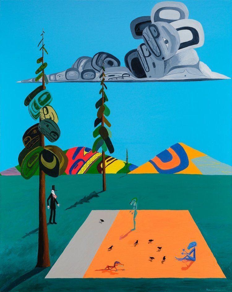 Neo-Reservation Landscape Painting And Ovoidism | Lawrence Paul Yuxweluptun | Arsenal Contemporary Art New York | 21 Cortlandt Alley