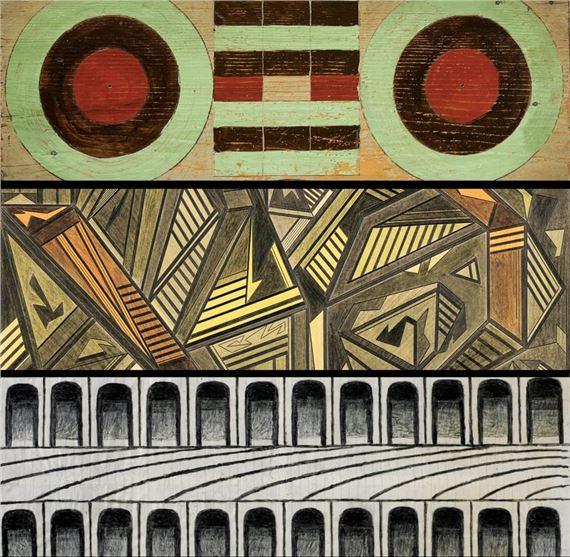 ONLINE: In Common: Abstraction. The Work of Martín Ramírez, Domingo Guccione, and American Game Boards | Domingo Guccione, Martín Ramírez | Ricco/Maresca Gallery
