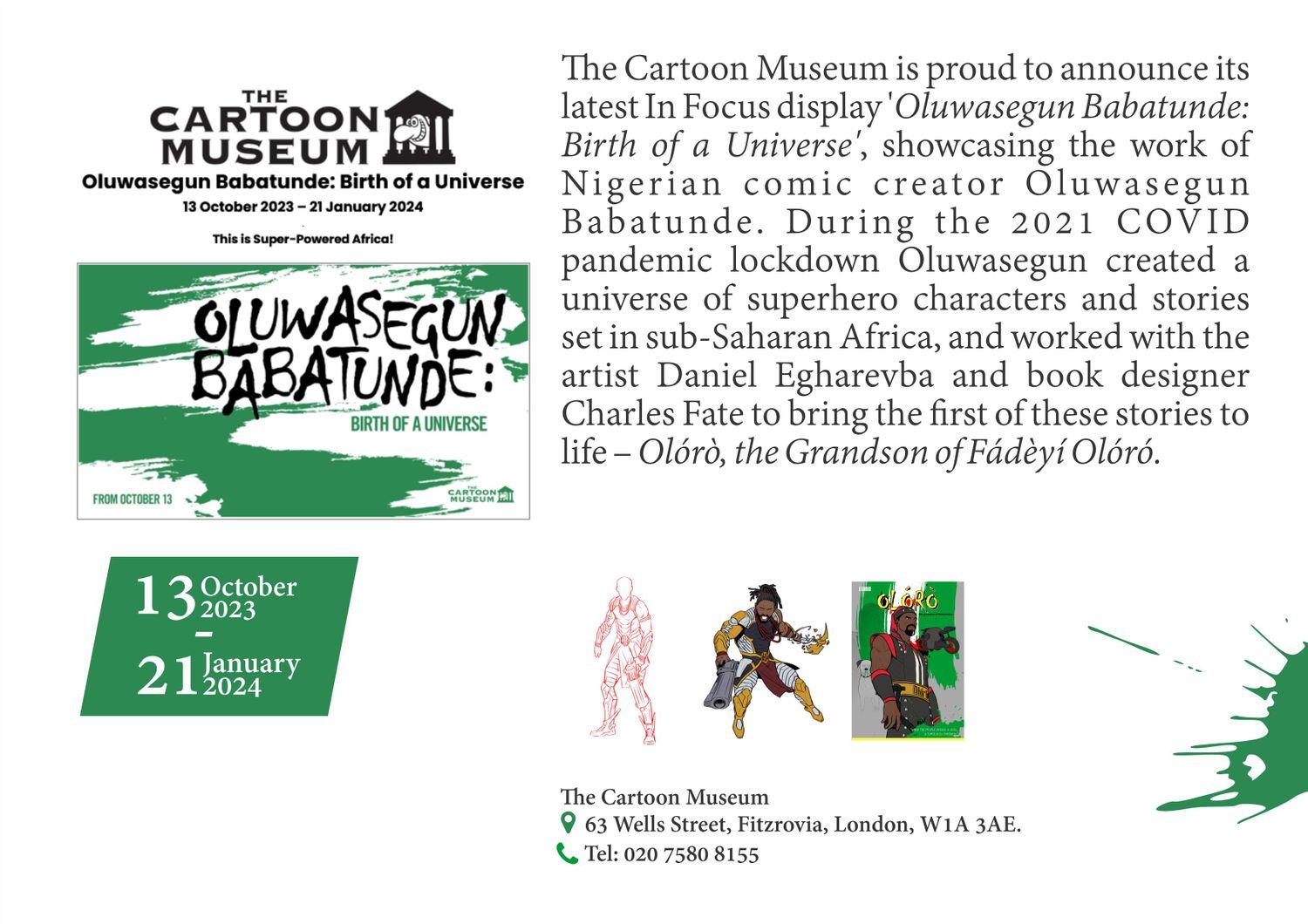 Oluwasegun Babatunde: Birth of a Universe  | The Cartoon Museum