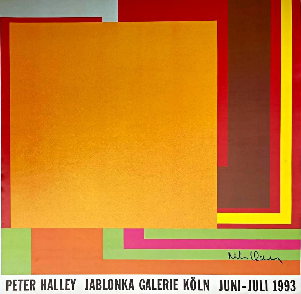 Peter Halley Signed Poster Collection: Defining the Space of Society | Alpha 137 Gallery