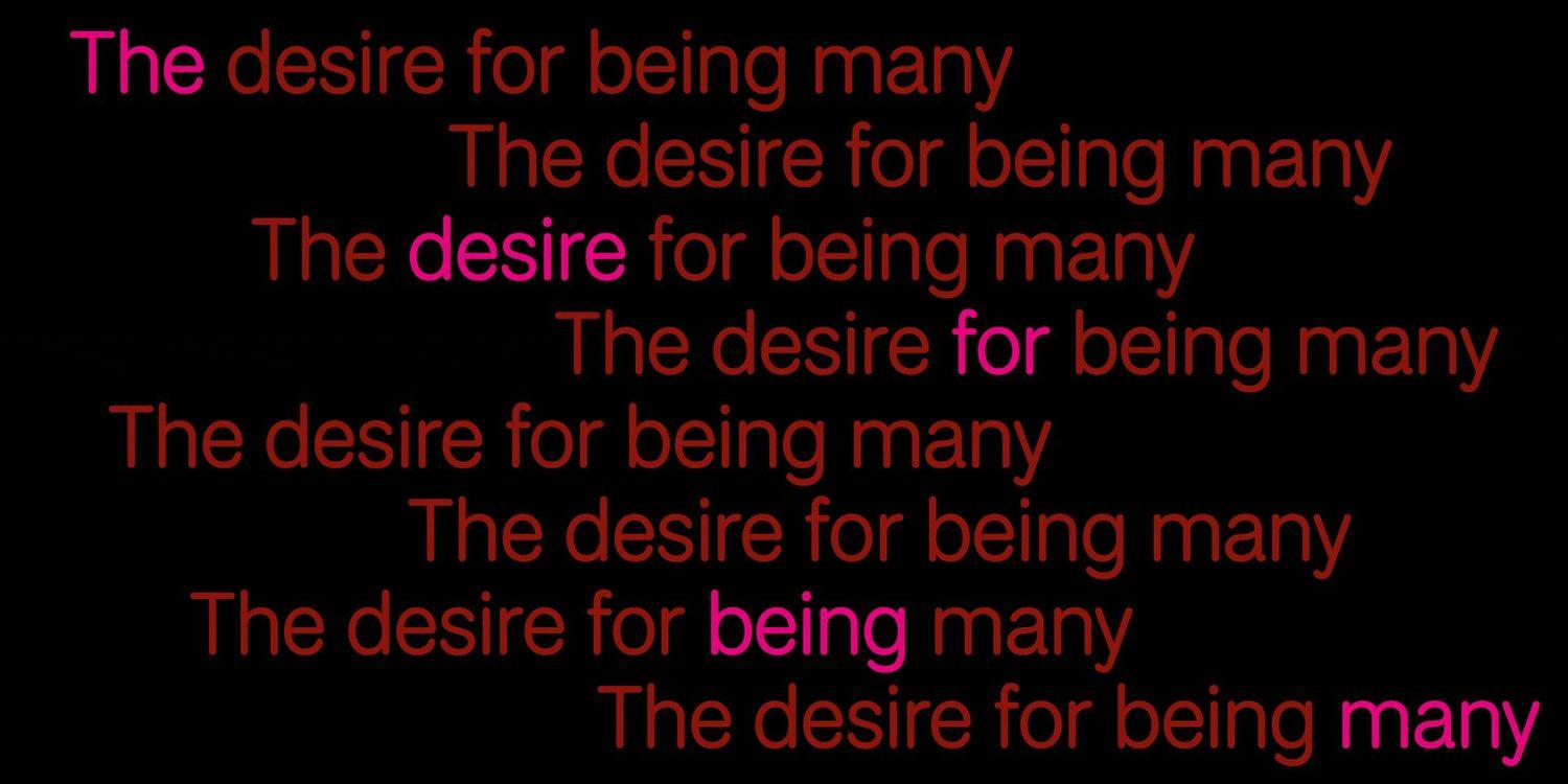 The desire for being many  | Neun Kelche
