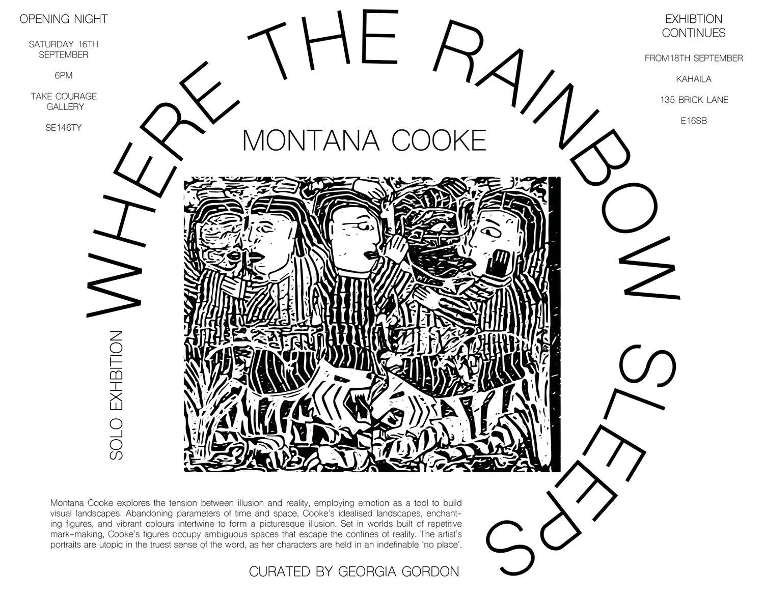Where The Rainbow Sleeps  | Montana Cooke | The Take Courage Gallery